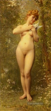 Venus A La Colombe Nacktheit Leon Bazile Perrault Ölgemälde